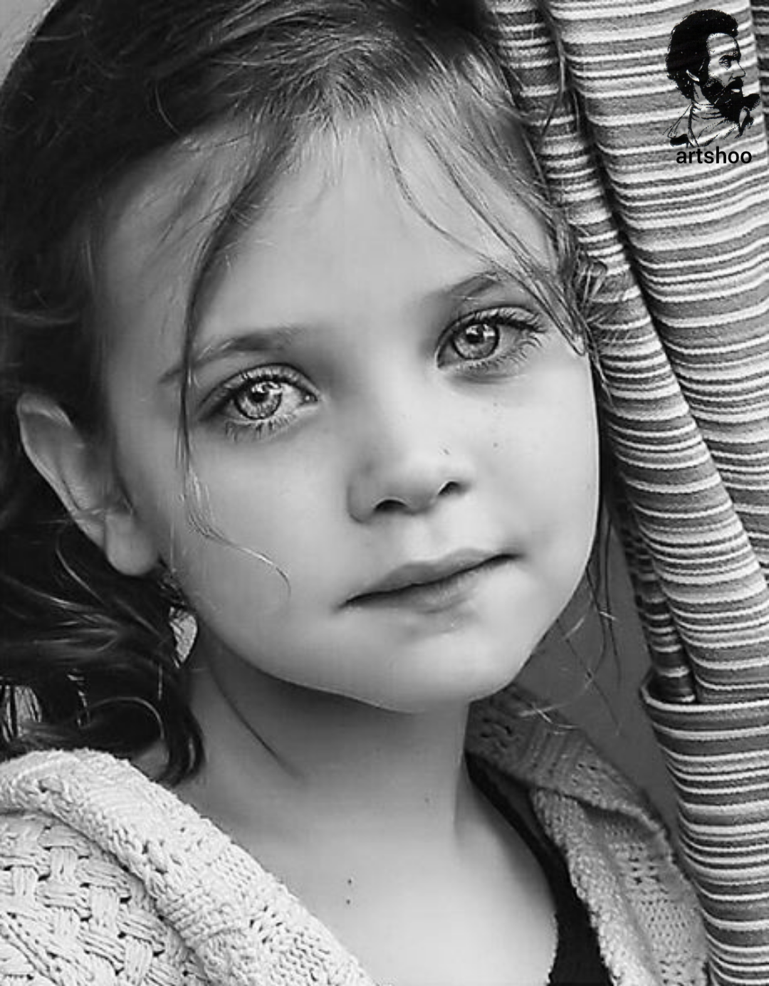 مدل کودک سیاه قلم